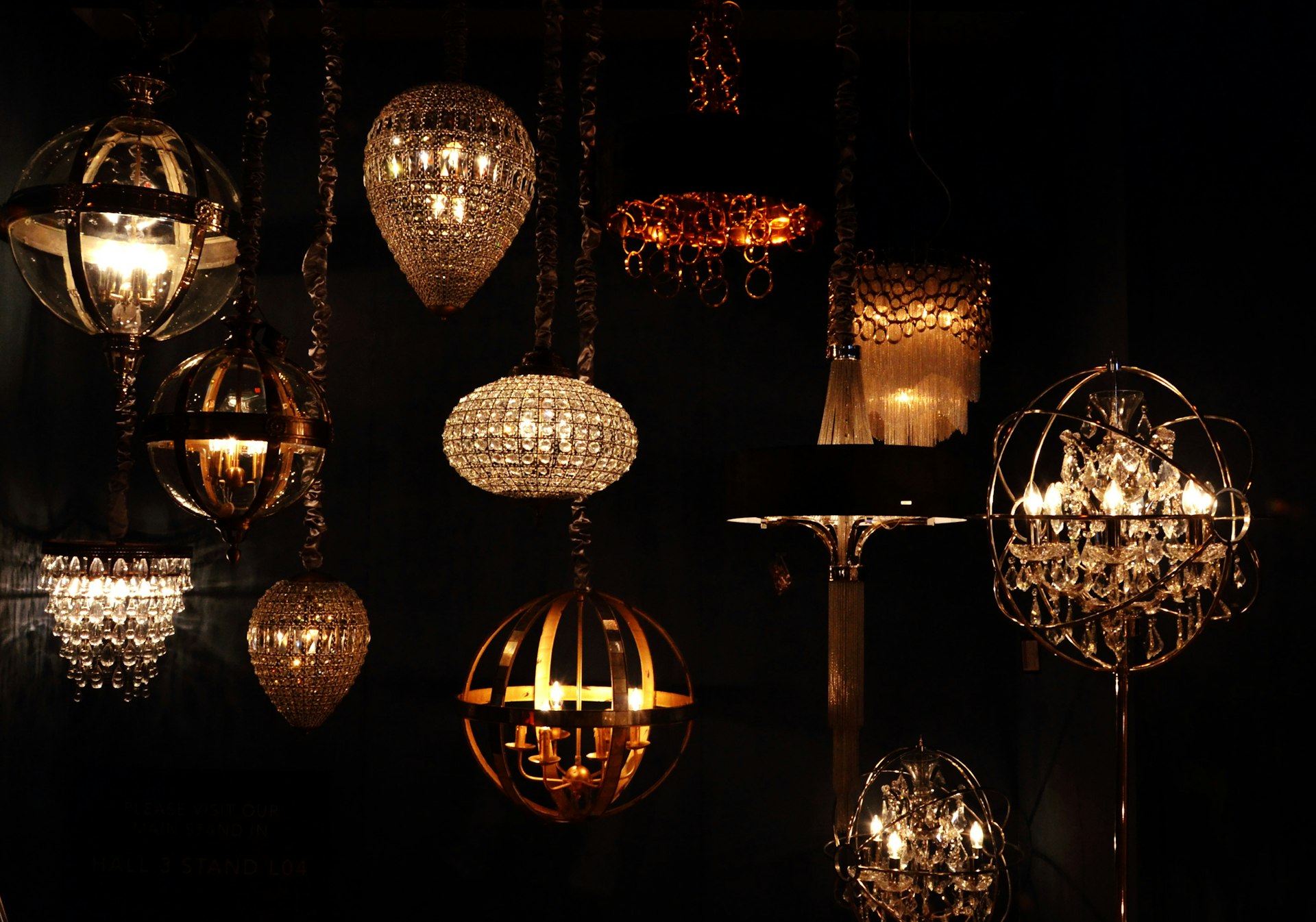gold-and-silver-colored pendant lamps